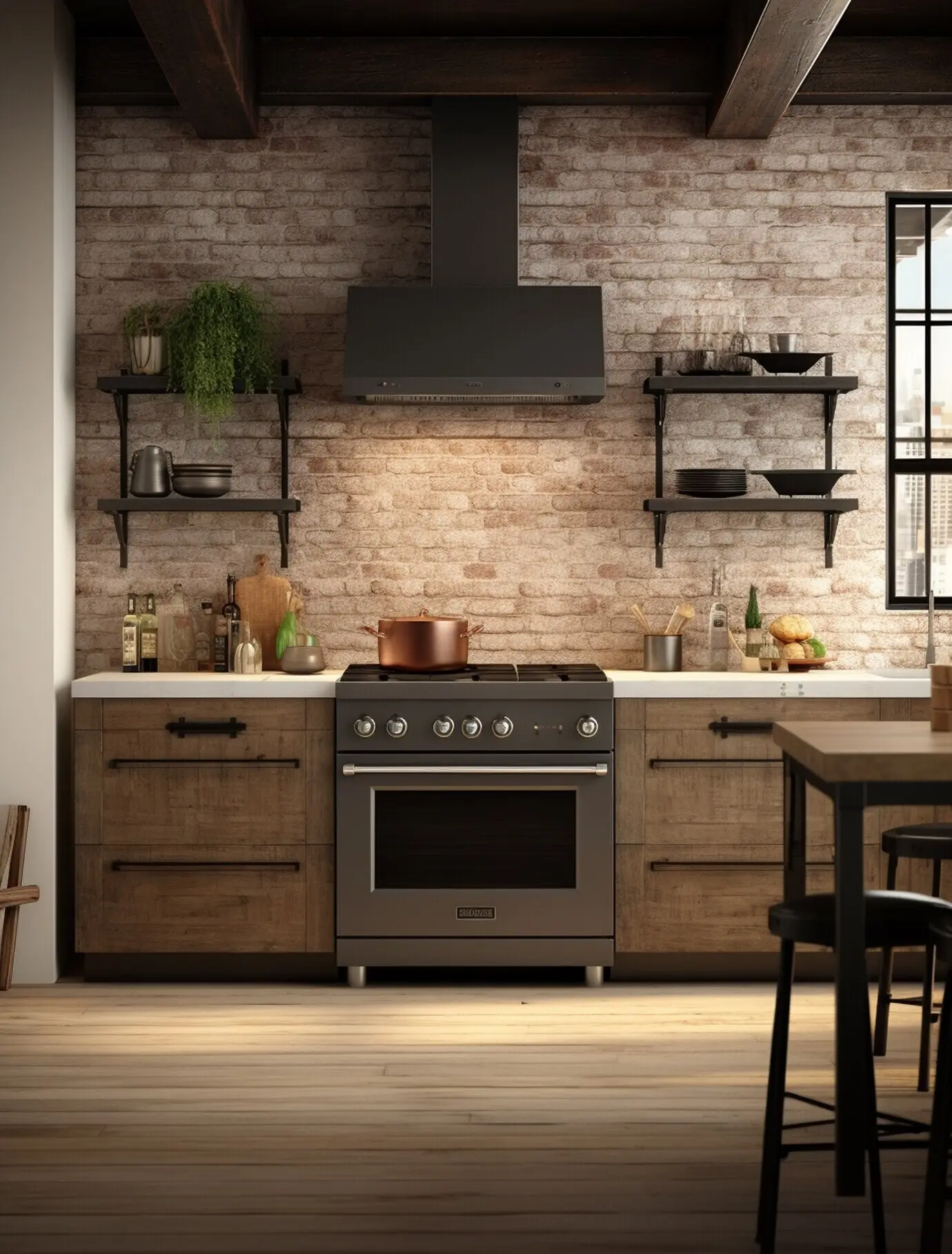 Hermoso diseño de interiores de cocina